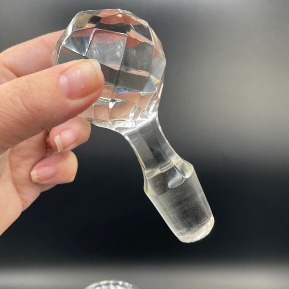 Beautifully Decorated Stain Glass Style Crystal Decanter Breast Cancer Awareness - Picture 6 of 12